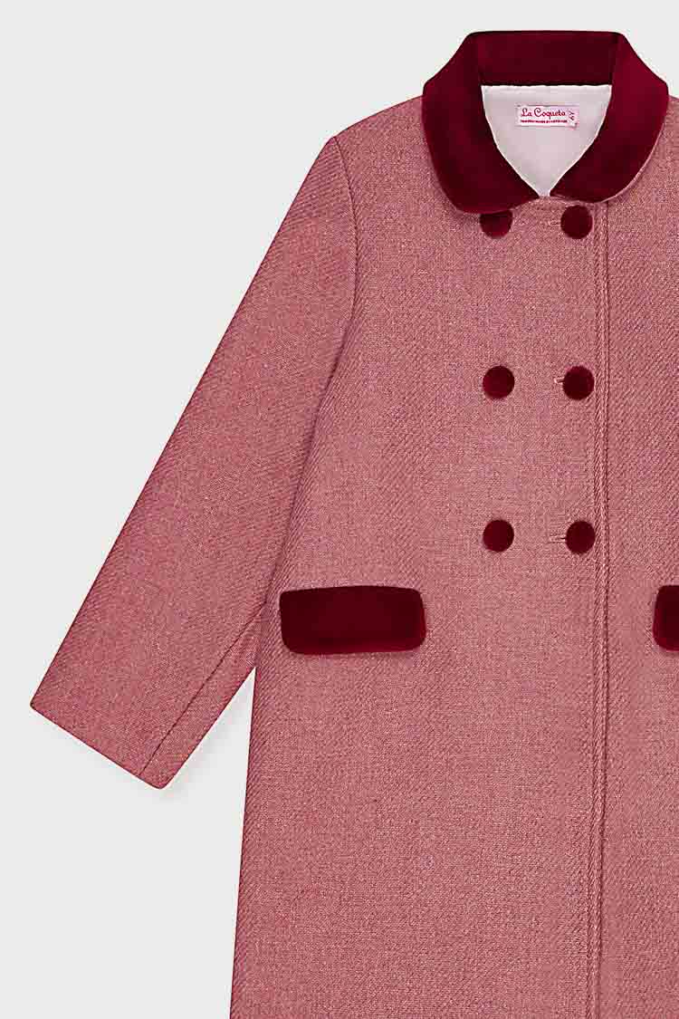 Dusty Pink Arrieta Girl Coat