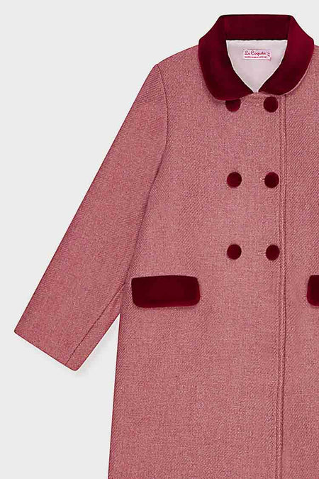 Dusty Pink Arrieta Girl Coat
