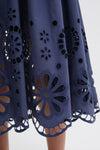 Vintage Blue The Super Bloom Eyelet Skirt