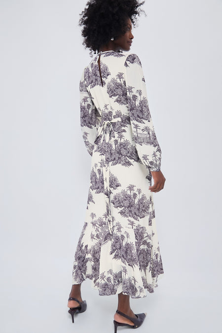 Toile Hibiscus Hill Dress