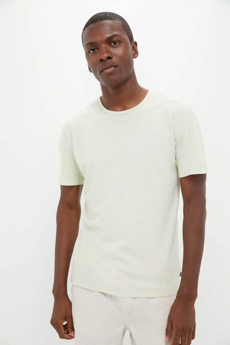 Sea Moss Drift Linen Tee