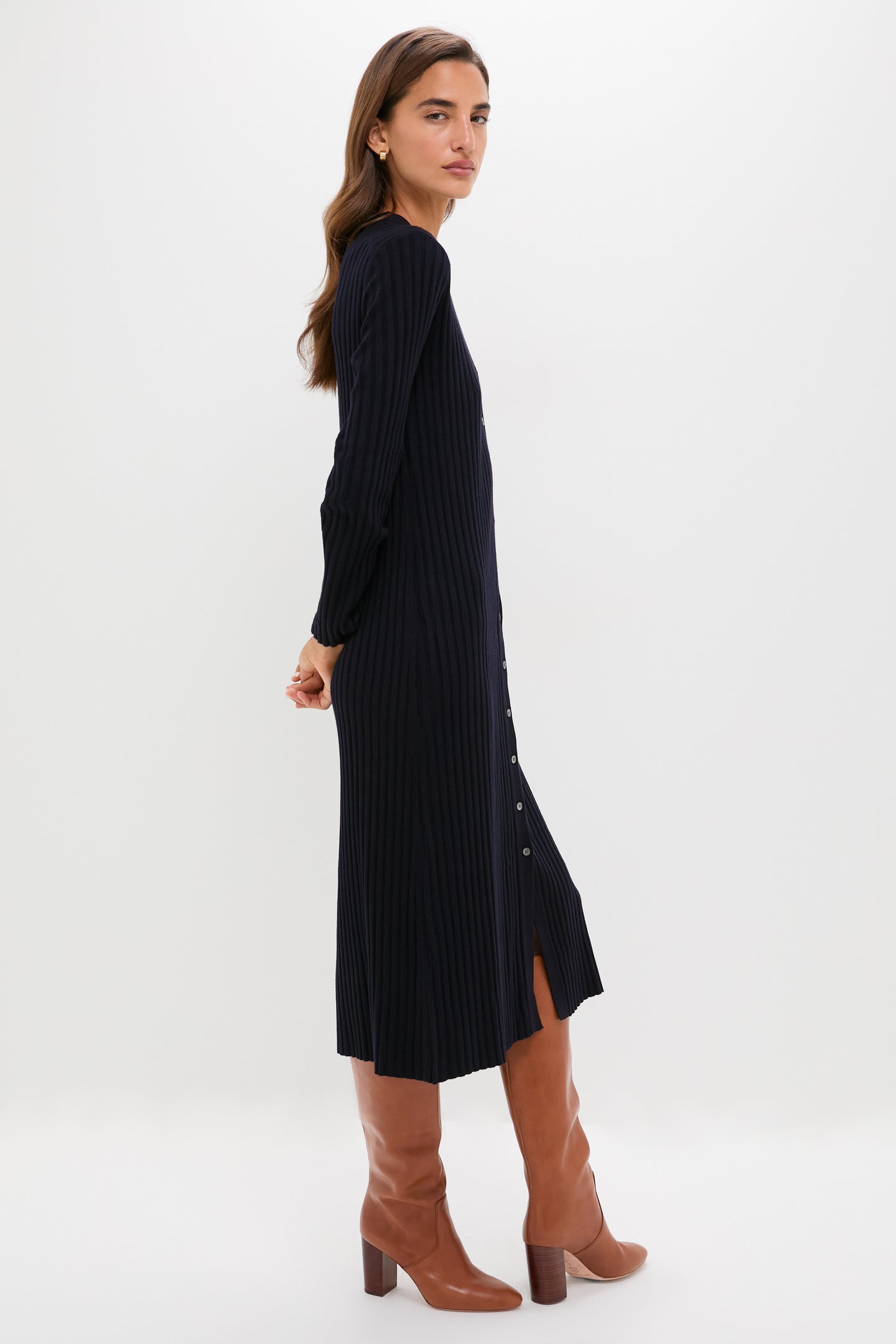 Navy Callum Sweater Dress