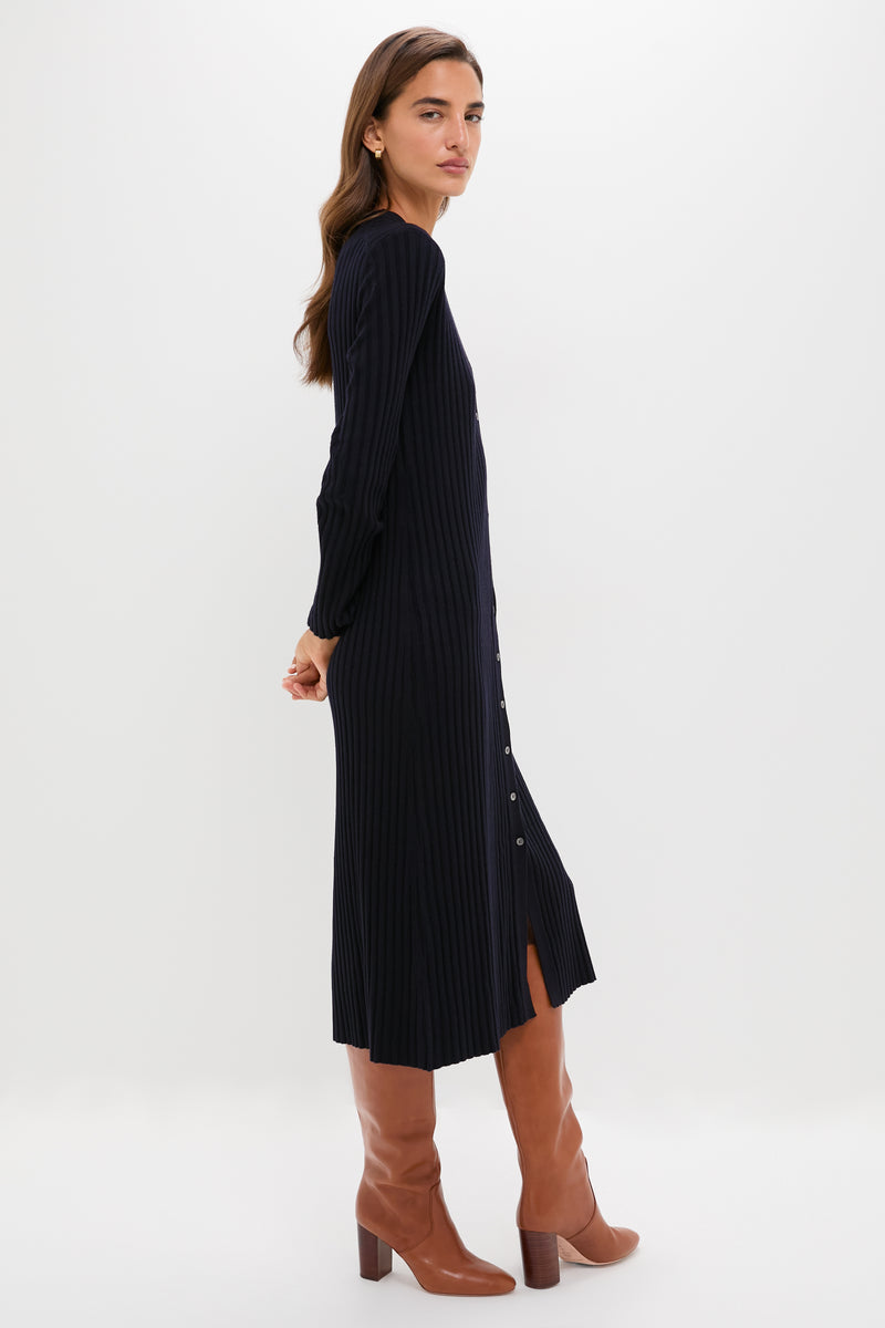 Navy Callum Sweater Dress