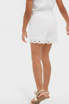 White Eyelet Shorts