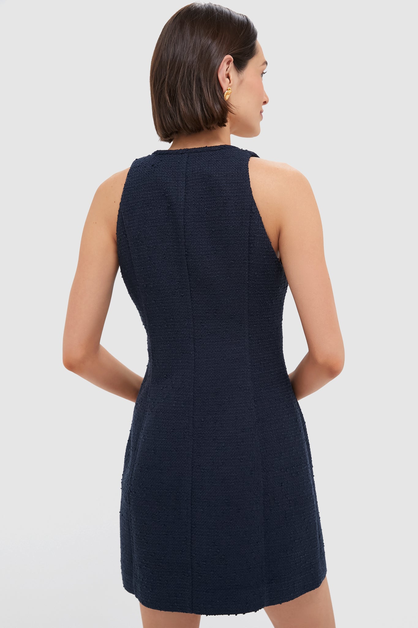 Navy Tweed Britton Dress