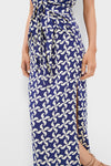 Pinwheel Print Maxi Dress
