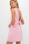 Soft Pink Bow Bella Mini Dress