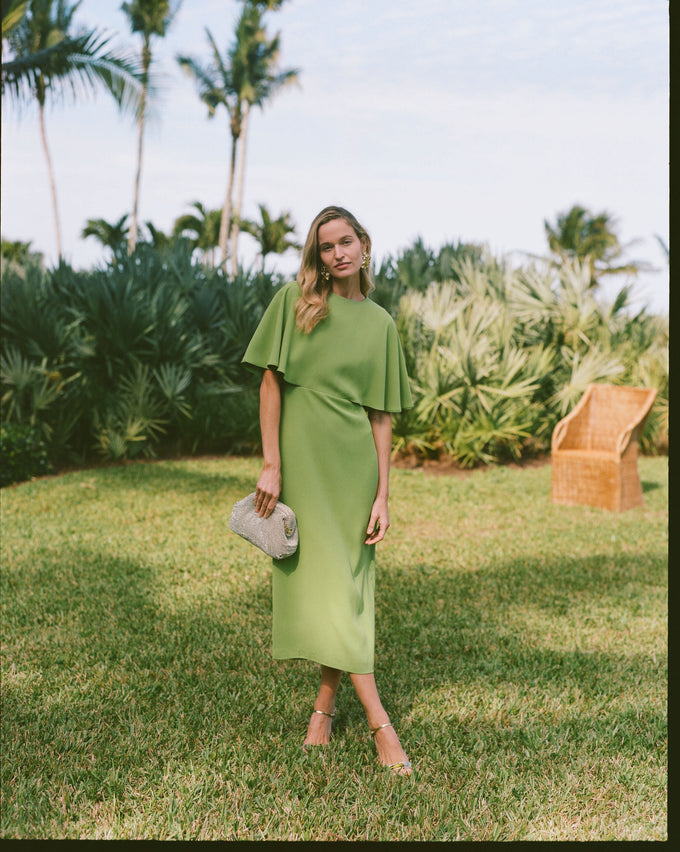 Pistachio Green Cape Lindy Dress | Pomander Place Pistachio Green Cape Lindy Dress | Pomander Place
