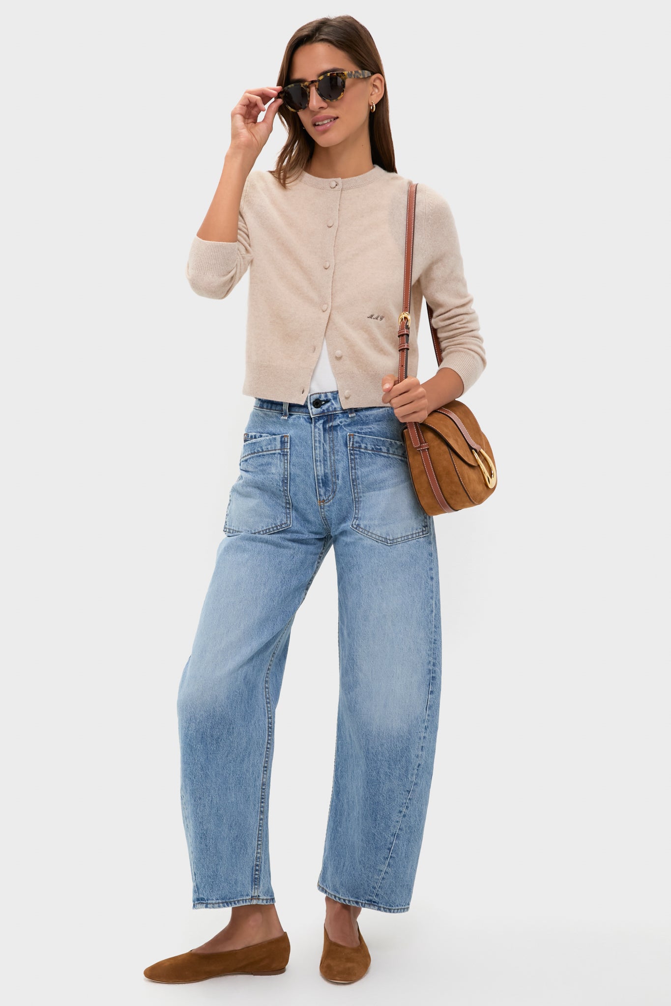 Tan Bella Saddle Bag