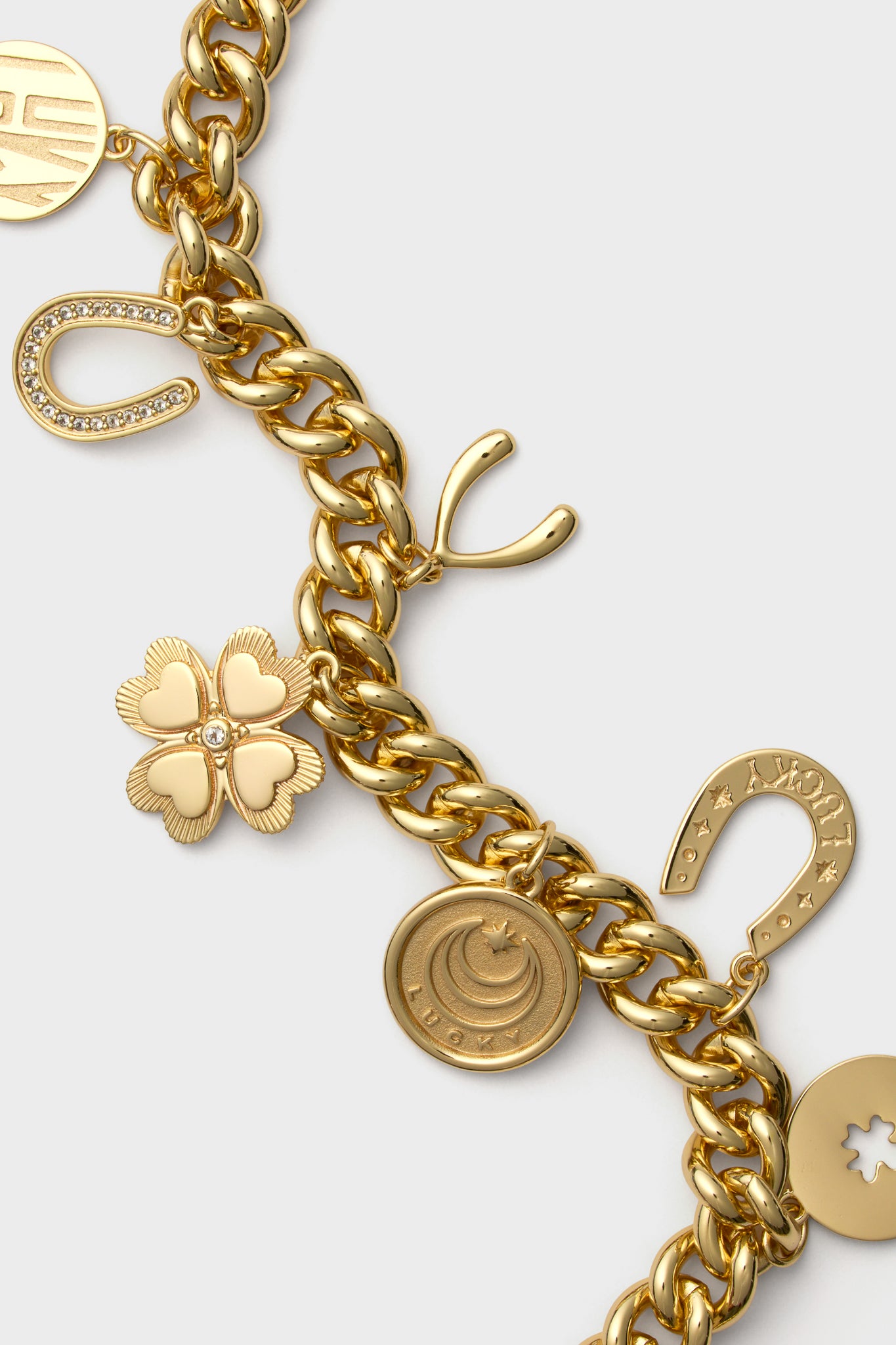 Gold LUCKY Charm Necklace | Jane Win
