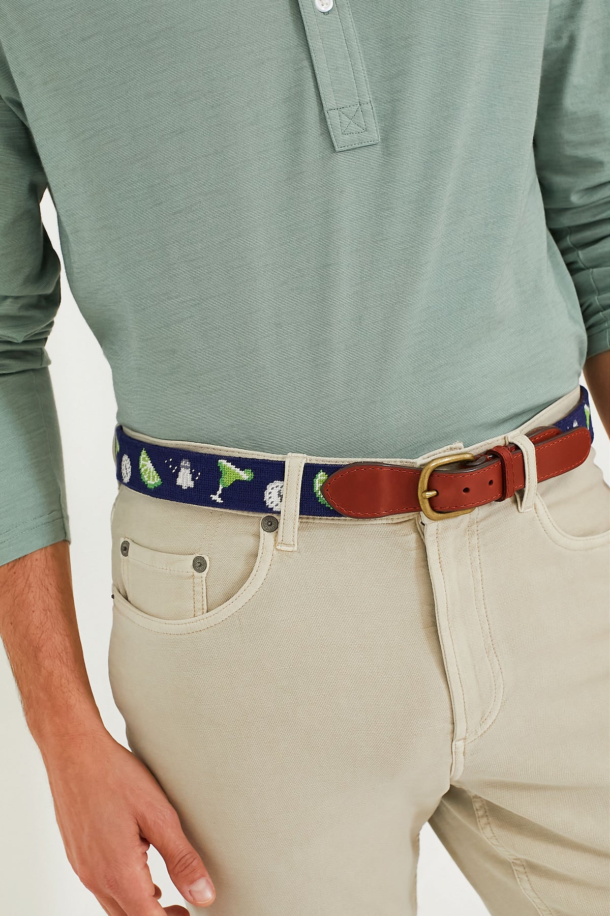 Navy Margaritaville 5 O'Clock Somewhere Belt