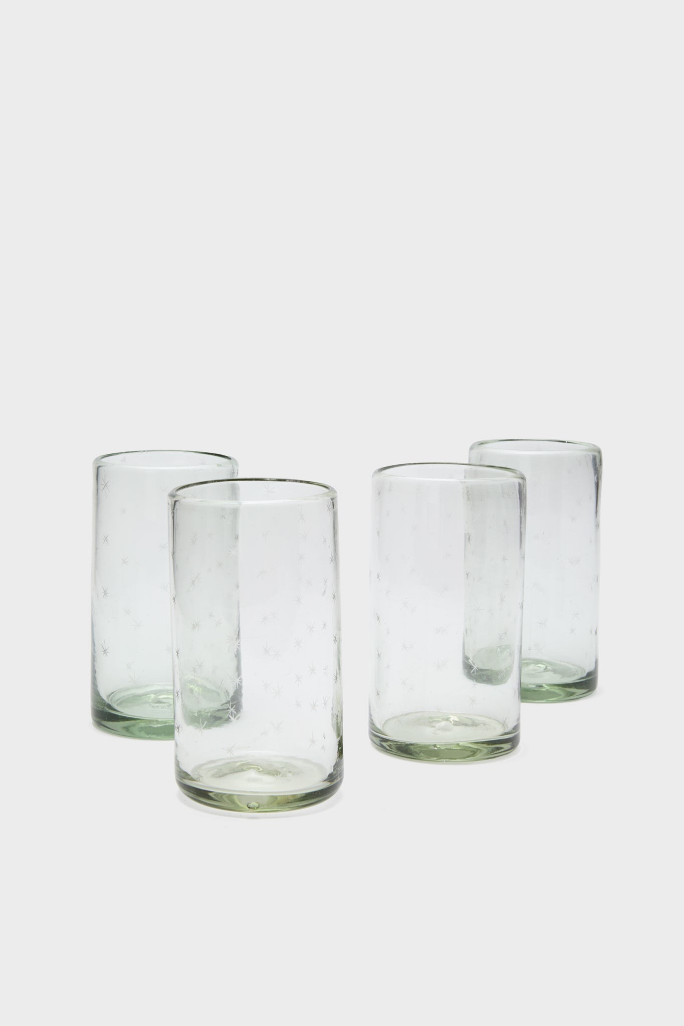 Clear Starry Night Water Glass