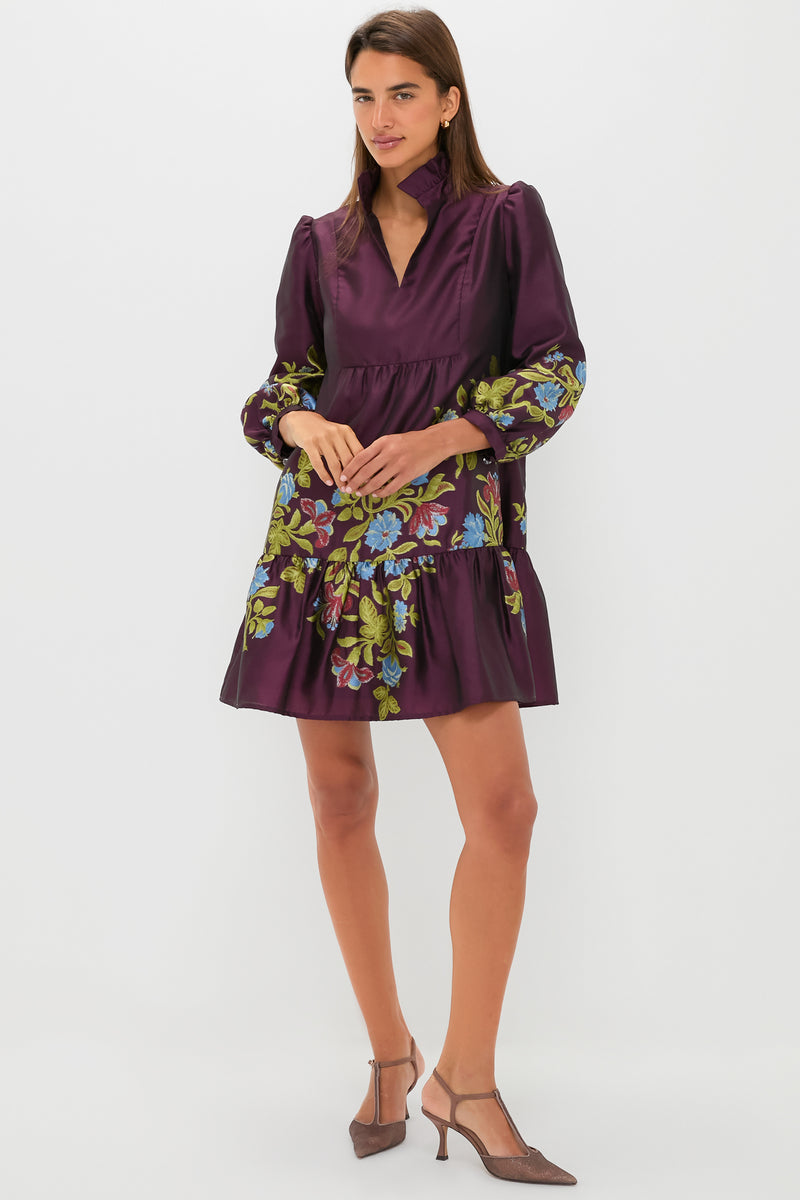 Winetasting Dianthus Jacquard Palmerston Dress