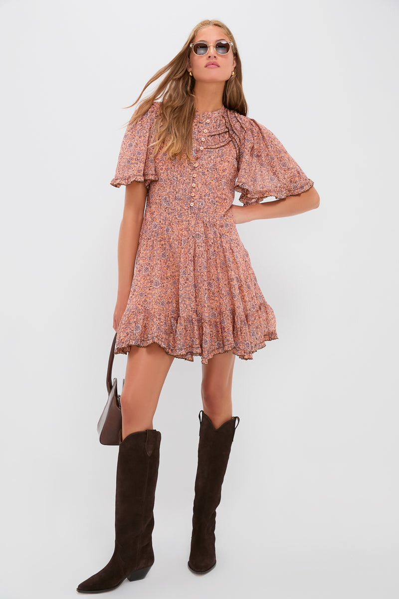 Rust Celyana Dress
