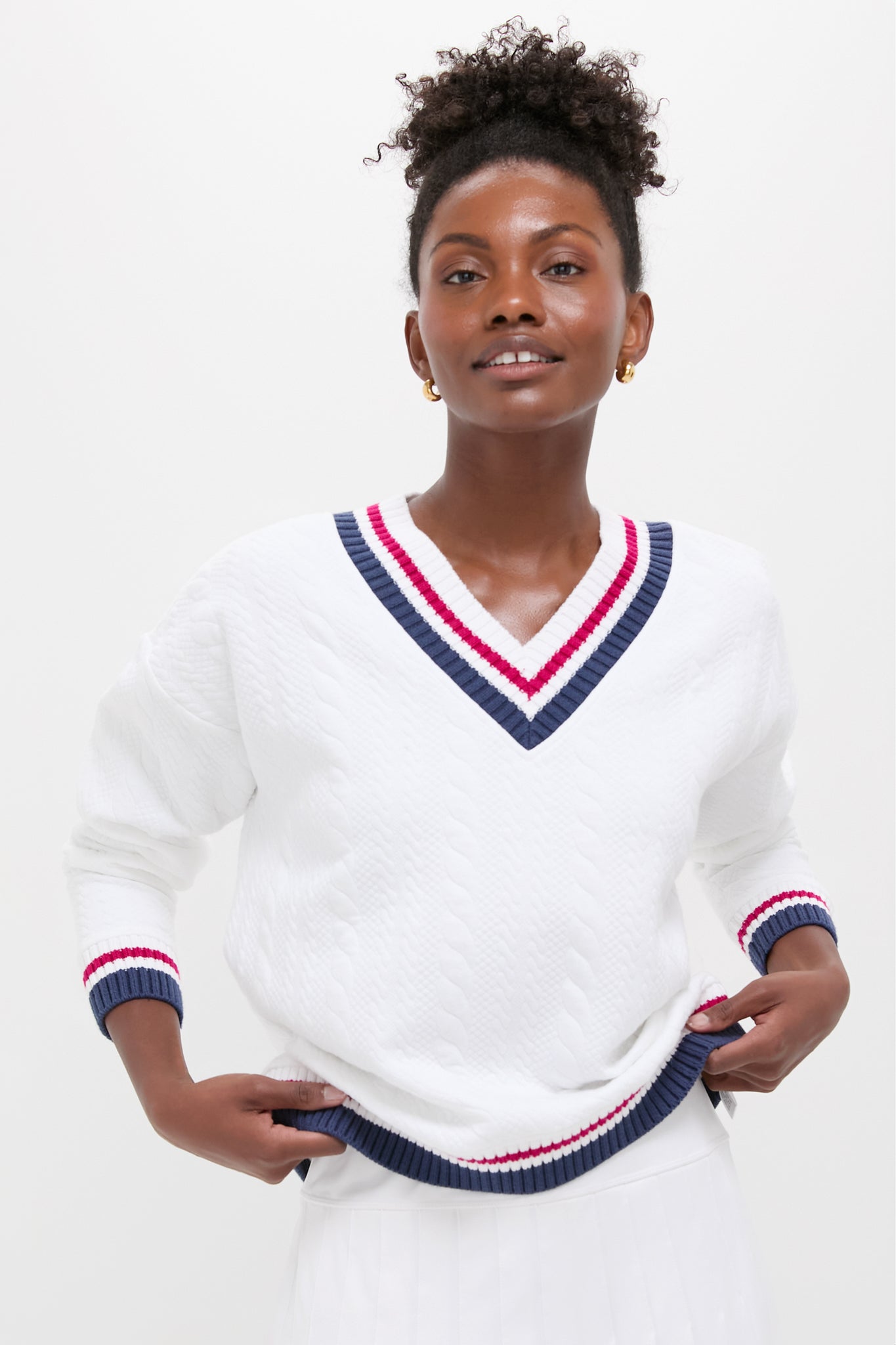 Americana Cable Turner Pullover