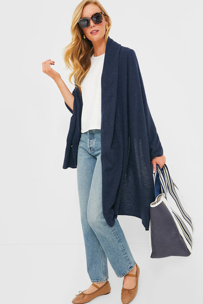Midnight Cashmere Blanket Scarf | Tuckernuck