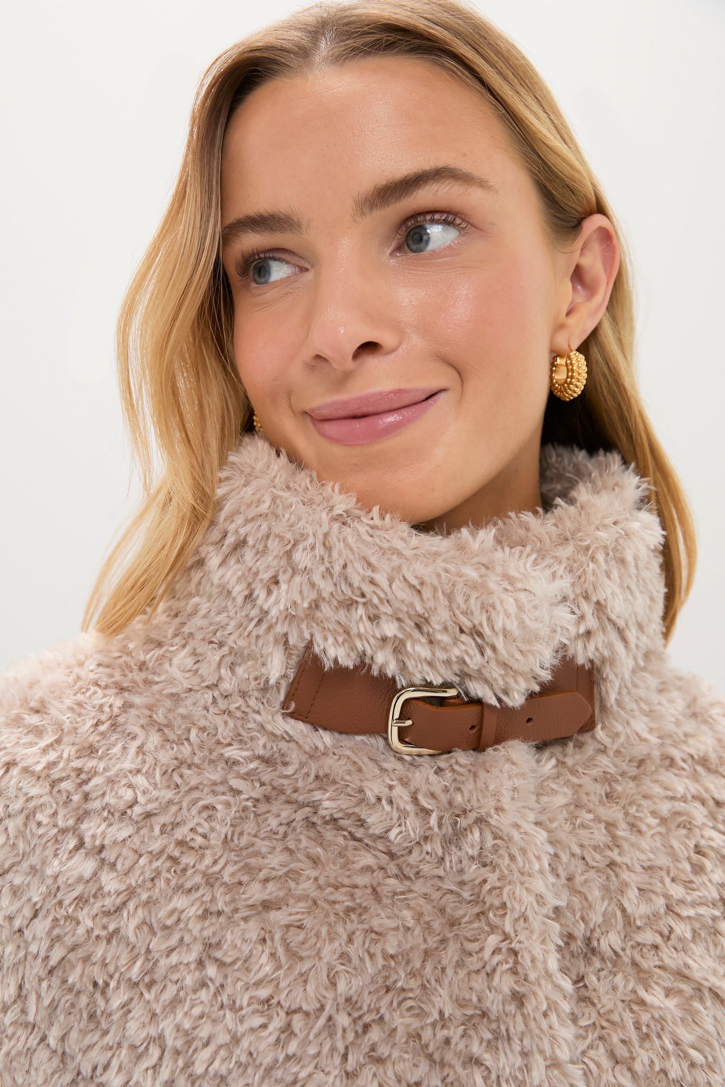 Chantilly Curly Alternative Fur Jacket