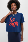 Le Sigh Navy Shrunken Boy Tee