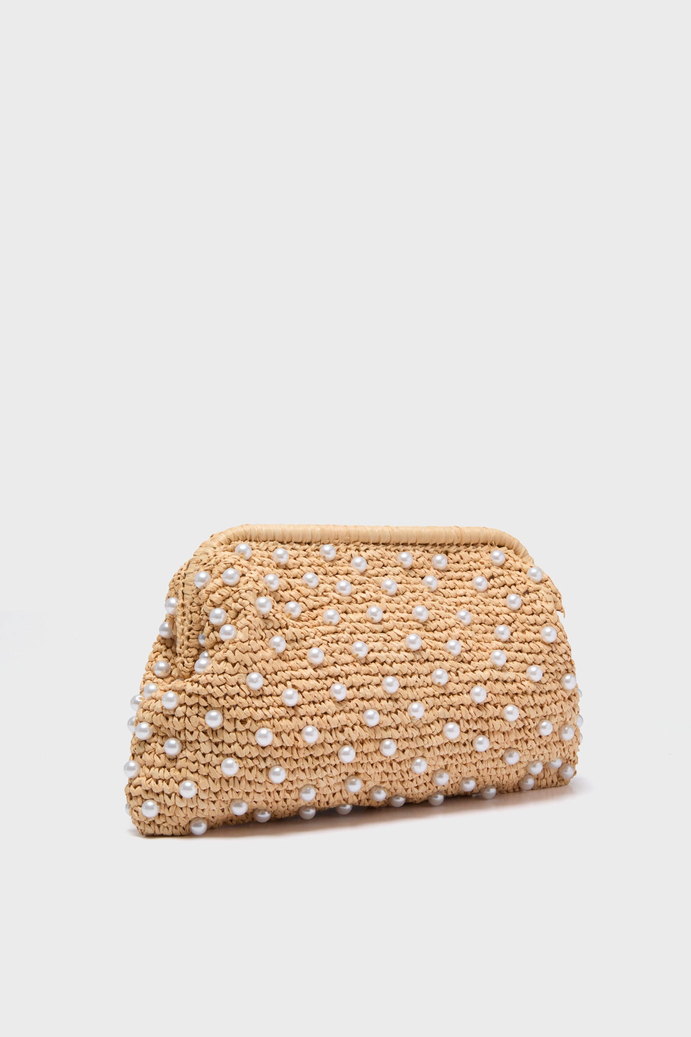 Natural Briar Pearl Clutch