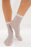White Sheer Polka Dot Socks