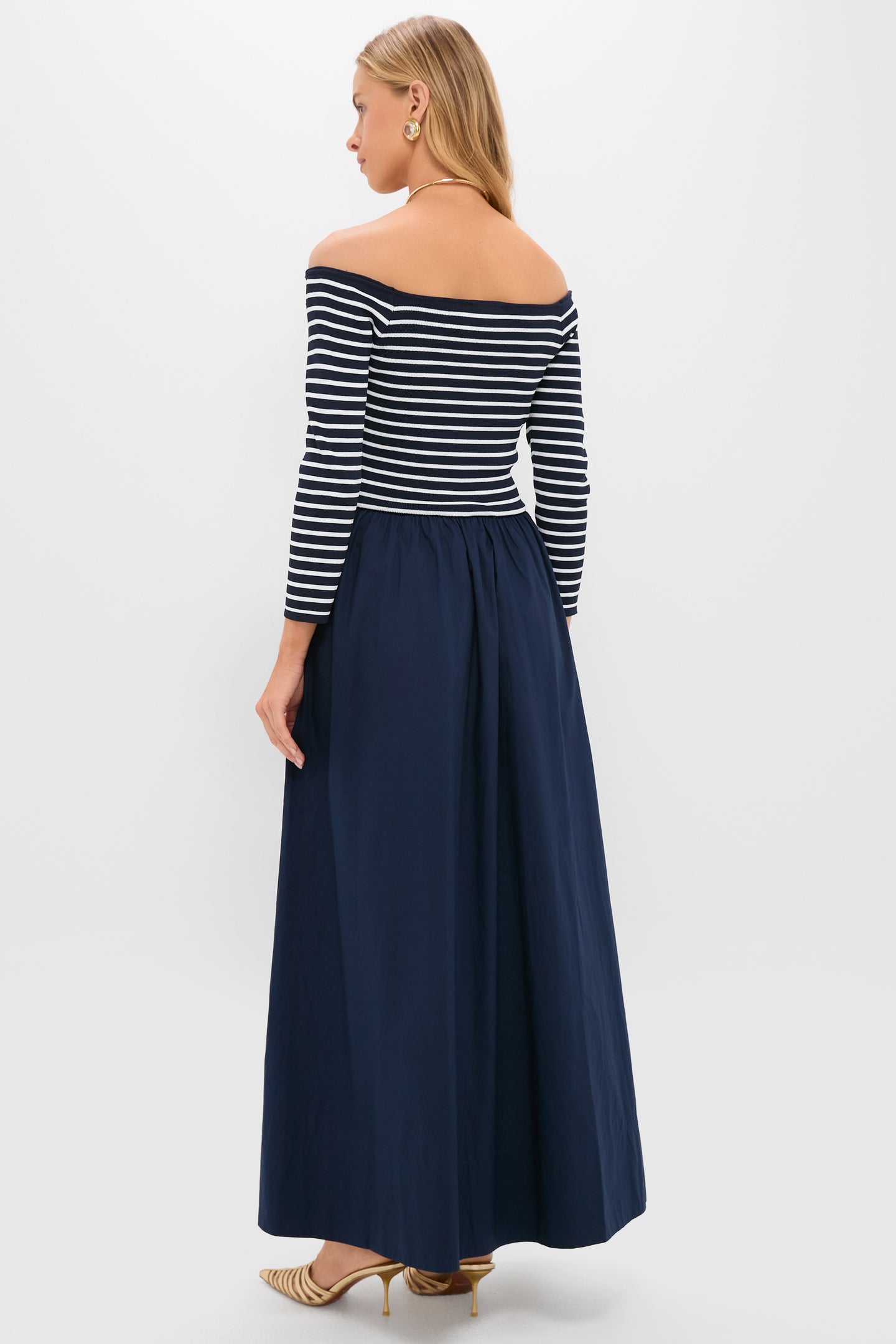 Navy Stripe Clea Dress