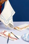 Amber Colorblock Embroidered Napkins