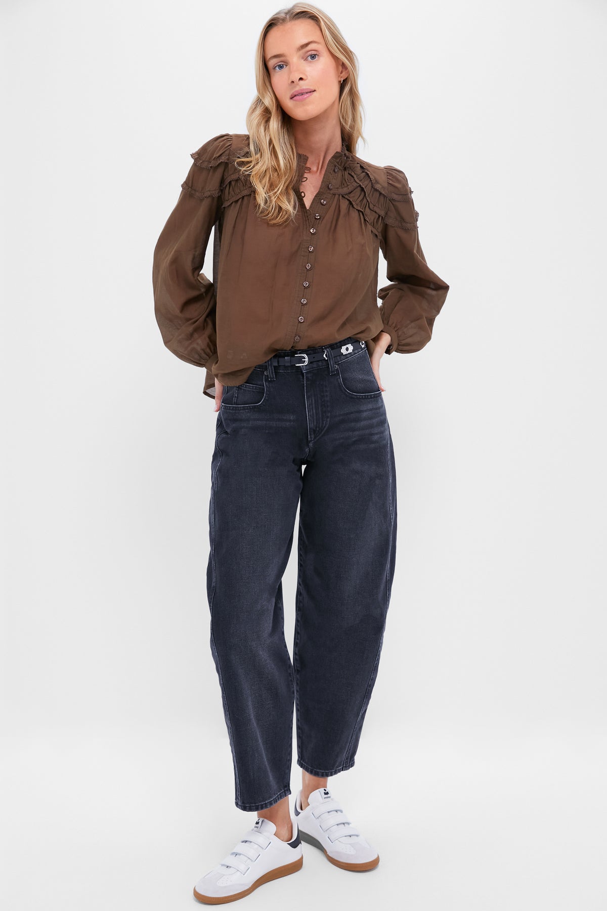 Faded Black Oriane Jeans
