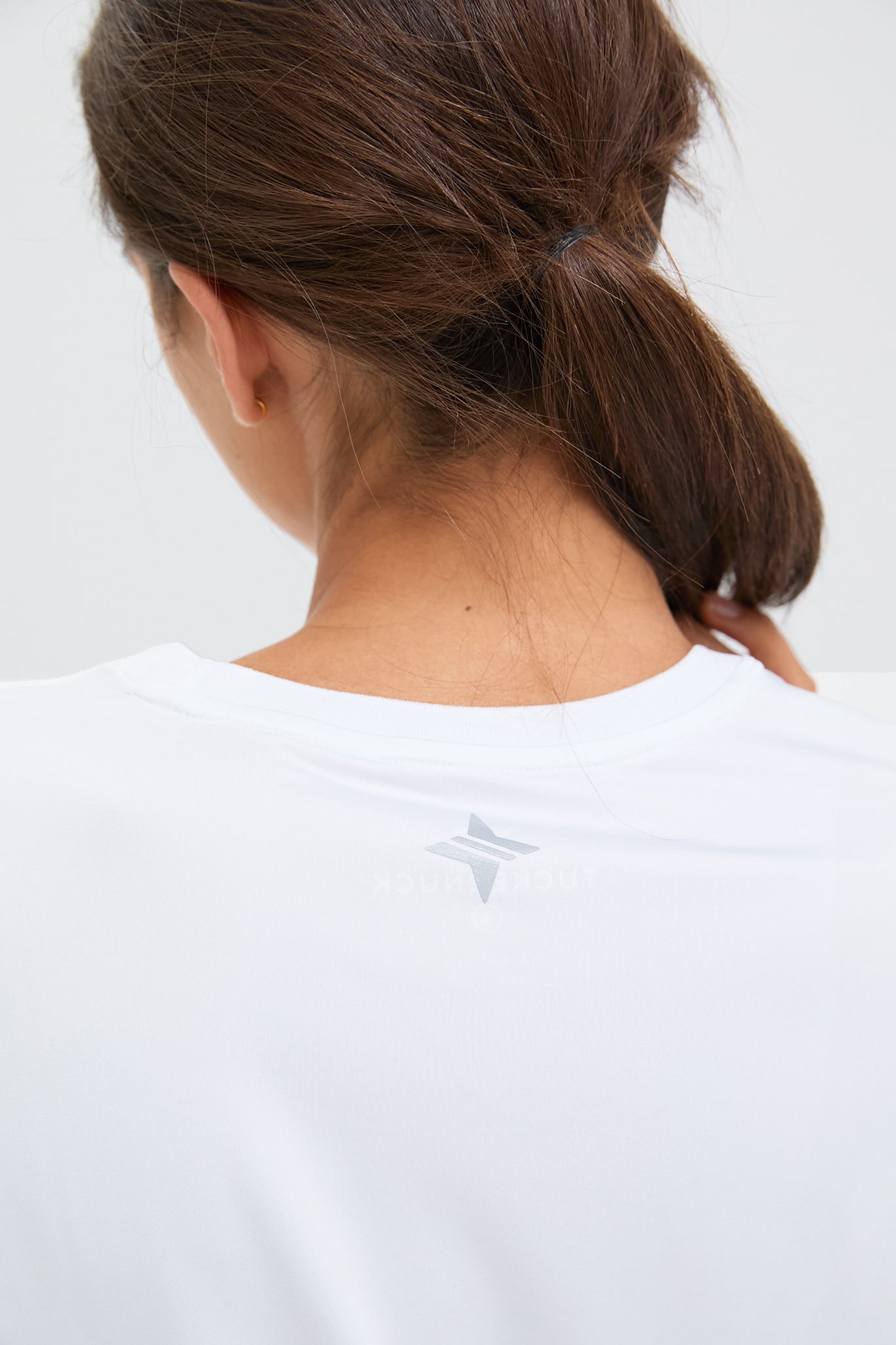 White Long Sleeve Performance Jersey Ryan Boyfriend Tee