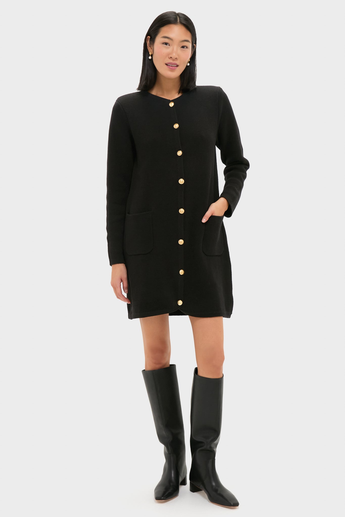 Tuckernuck Black Knit Jaq Mini Dress Black / S Tuckernuck Black Knit Jaq Mini Dress Black / S