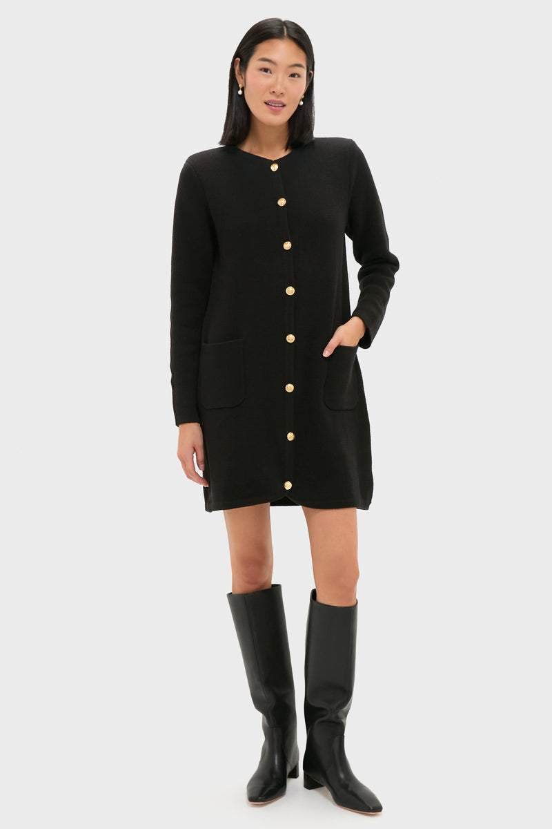 Black Knit Jaq Mini Dress