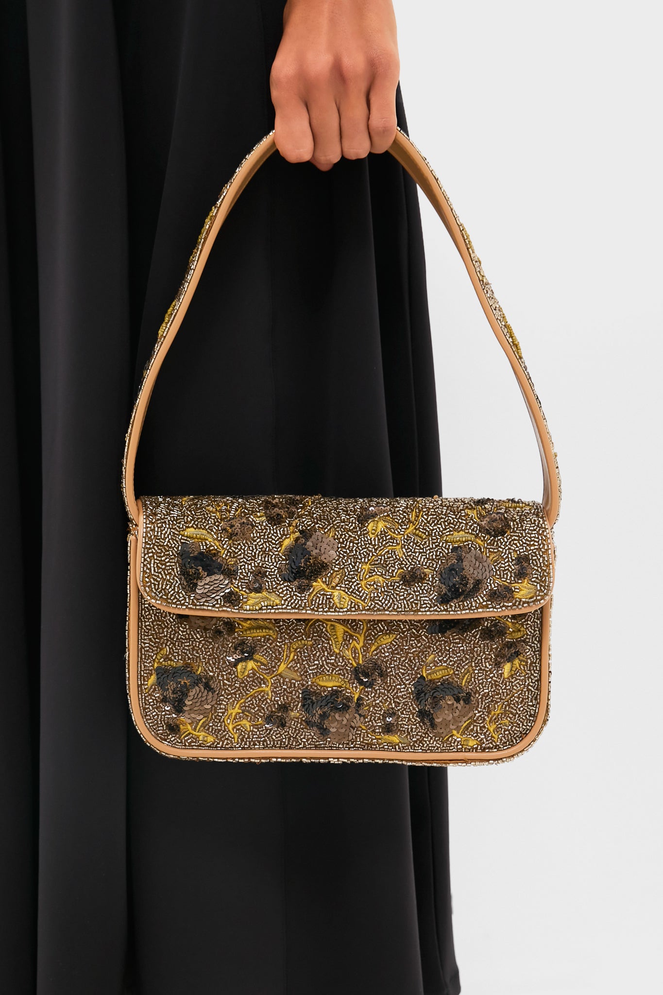 Vintage Floral Tommy Beaded Bag | STAUD