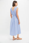 Sky Blue Stripe Cotton Perrie Dress