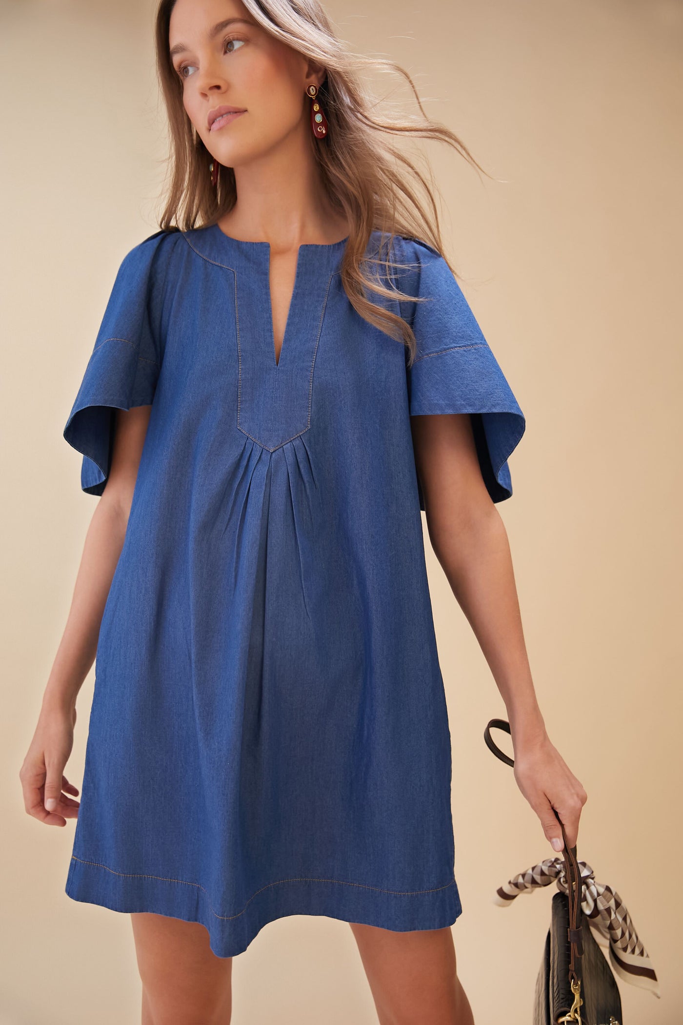 finley jenna shirt dress Finley Jenna Striped Ruffle Shirtdress