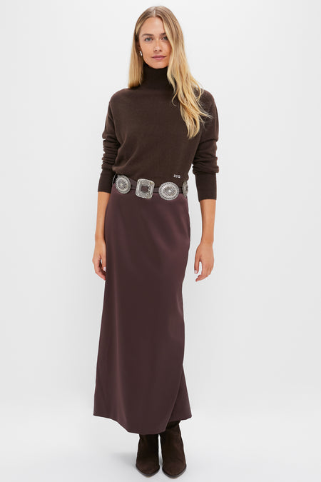 Tuckernuck Chocolate Cashmere Turtleneck Sweater