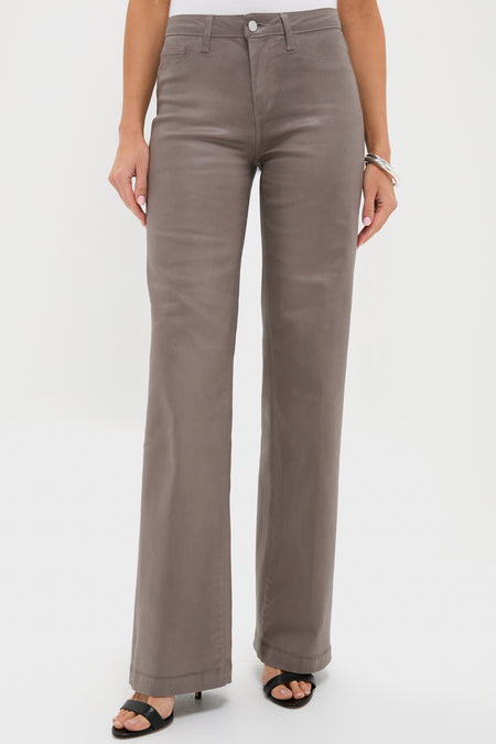 Driftwood Clayton Coated High Rise Wide Leg