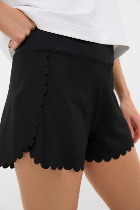 Black Scallop Performance Jersey Marisa Short