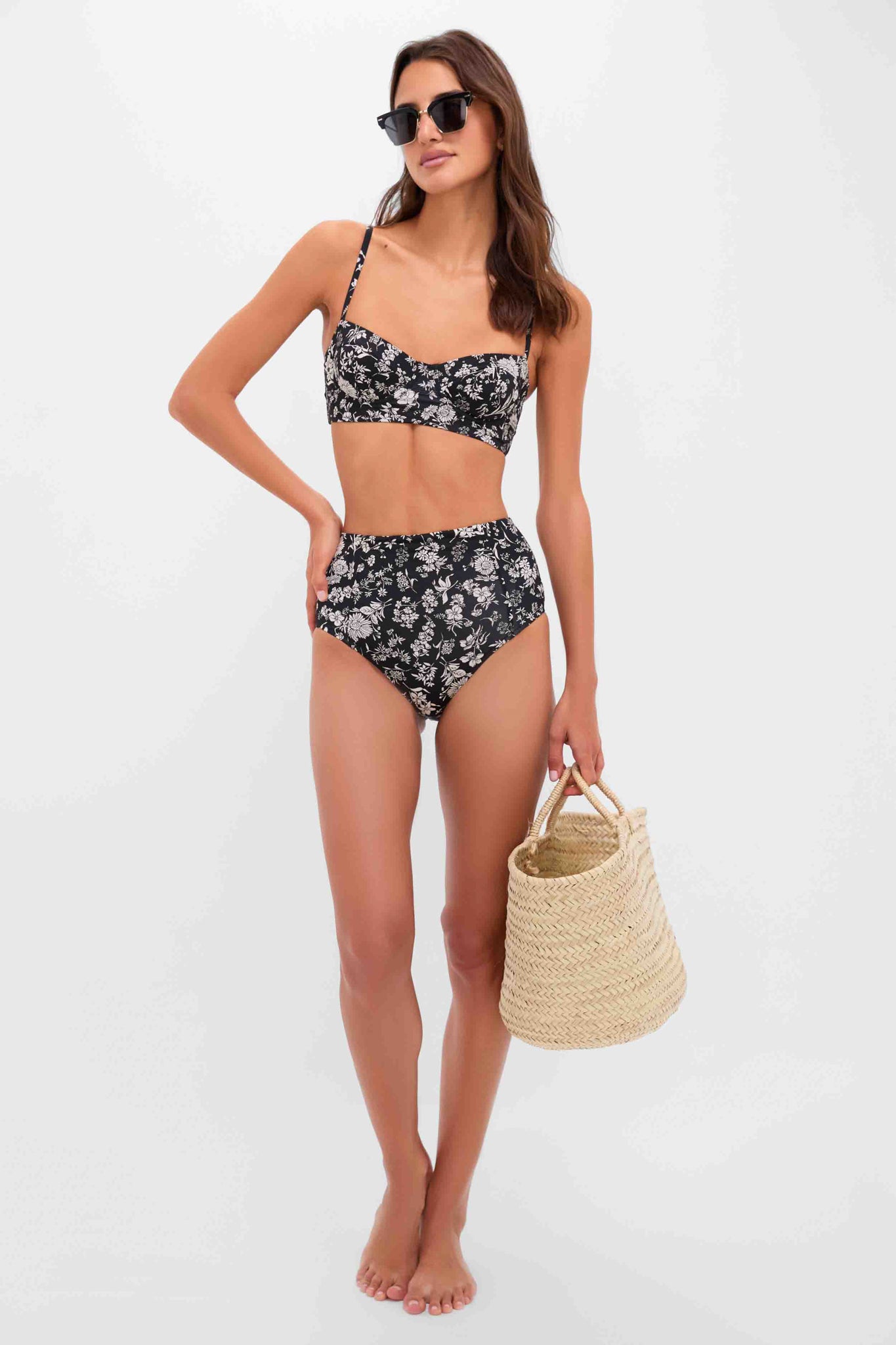 Midnight Bloom Zahara Bra Cup Bikini Top