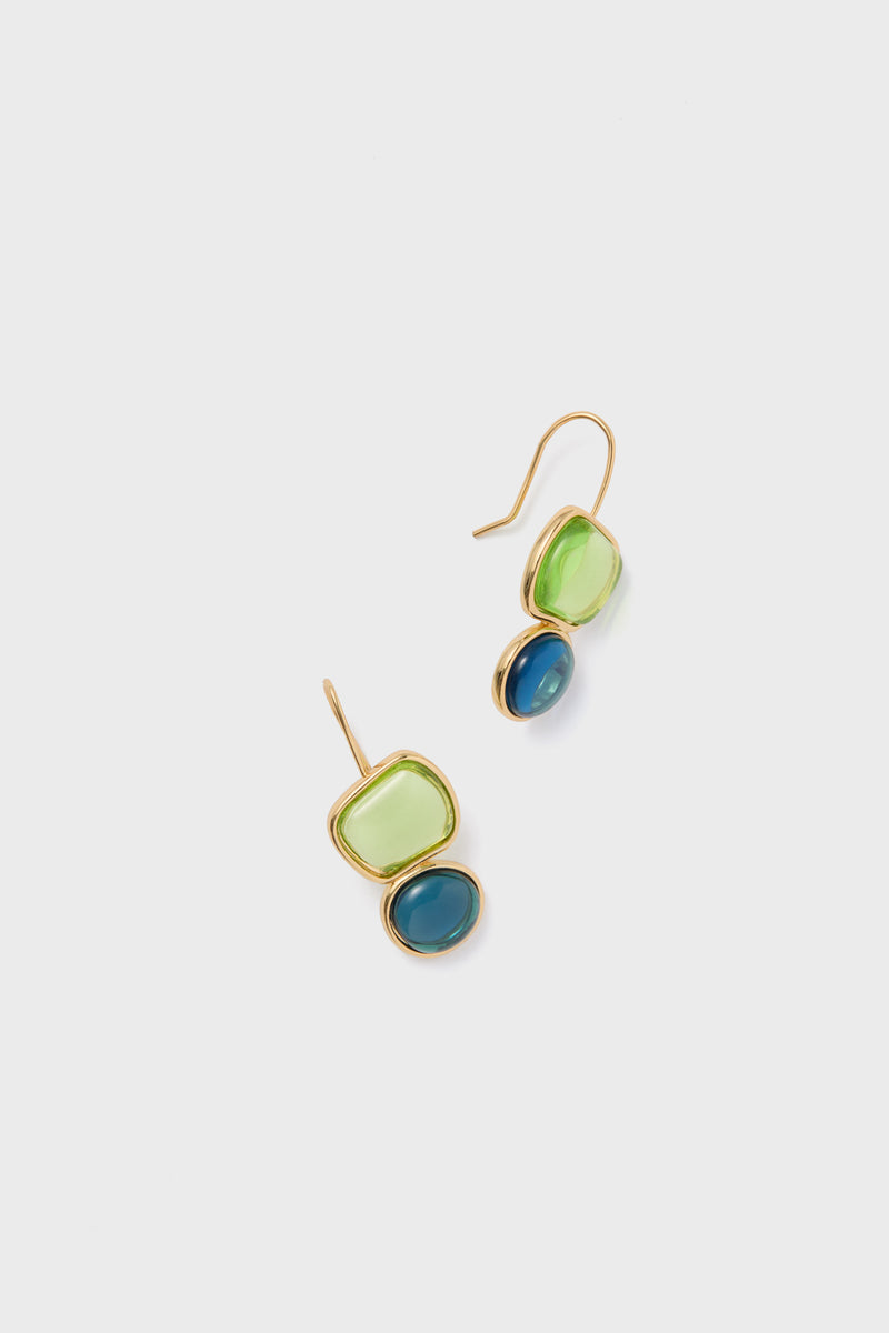 Green Petite Analia Earrings