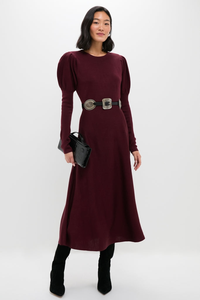 Pomander Place Winetasting Brielle Sweater Dress Winetasting / XXS Pomander Place Winetasting Brielle Sweater Dress Winetasting / XXS