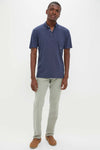 Nautical Blue Drift Linen Polo
