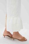 Cream Matilda Column Skirt