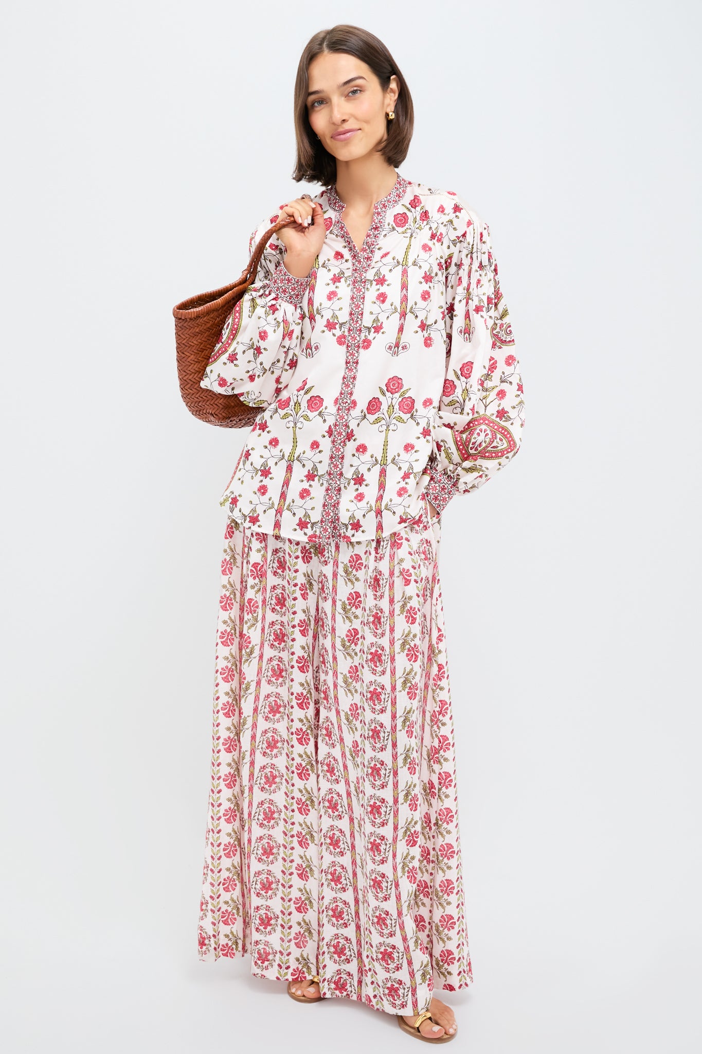 Gardenia Ceres Long Sleeve Smock Shirt