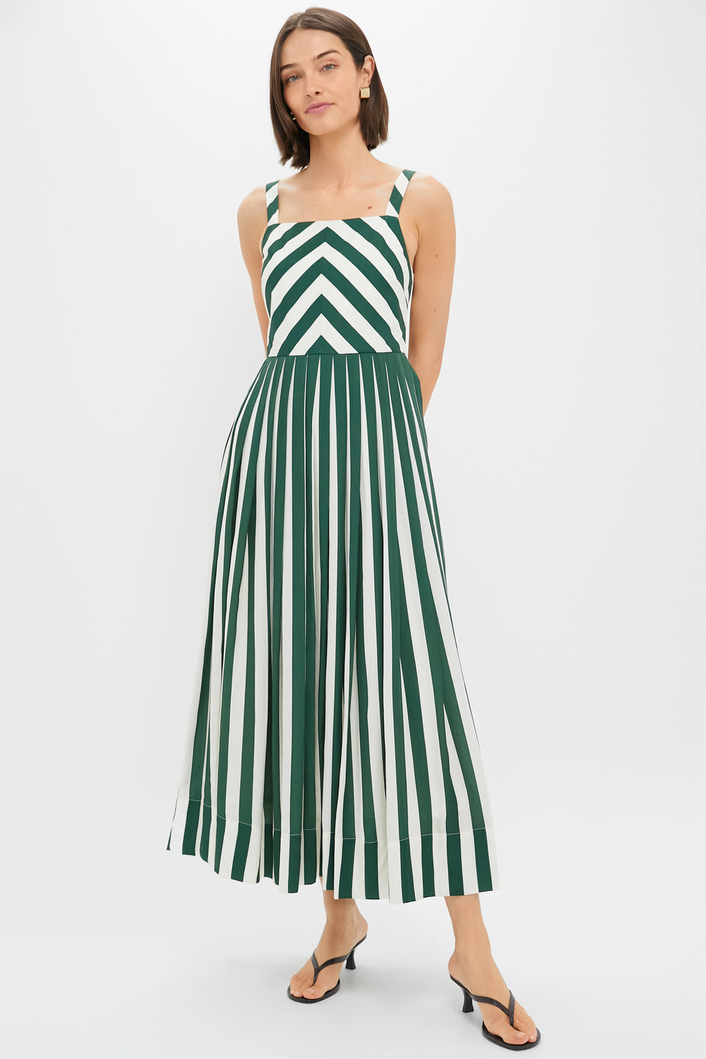 Green Stripe Laina Dress | Tuckernuck Green Stripe Laina Dress | Tuckernuck