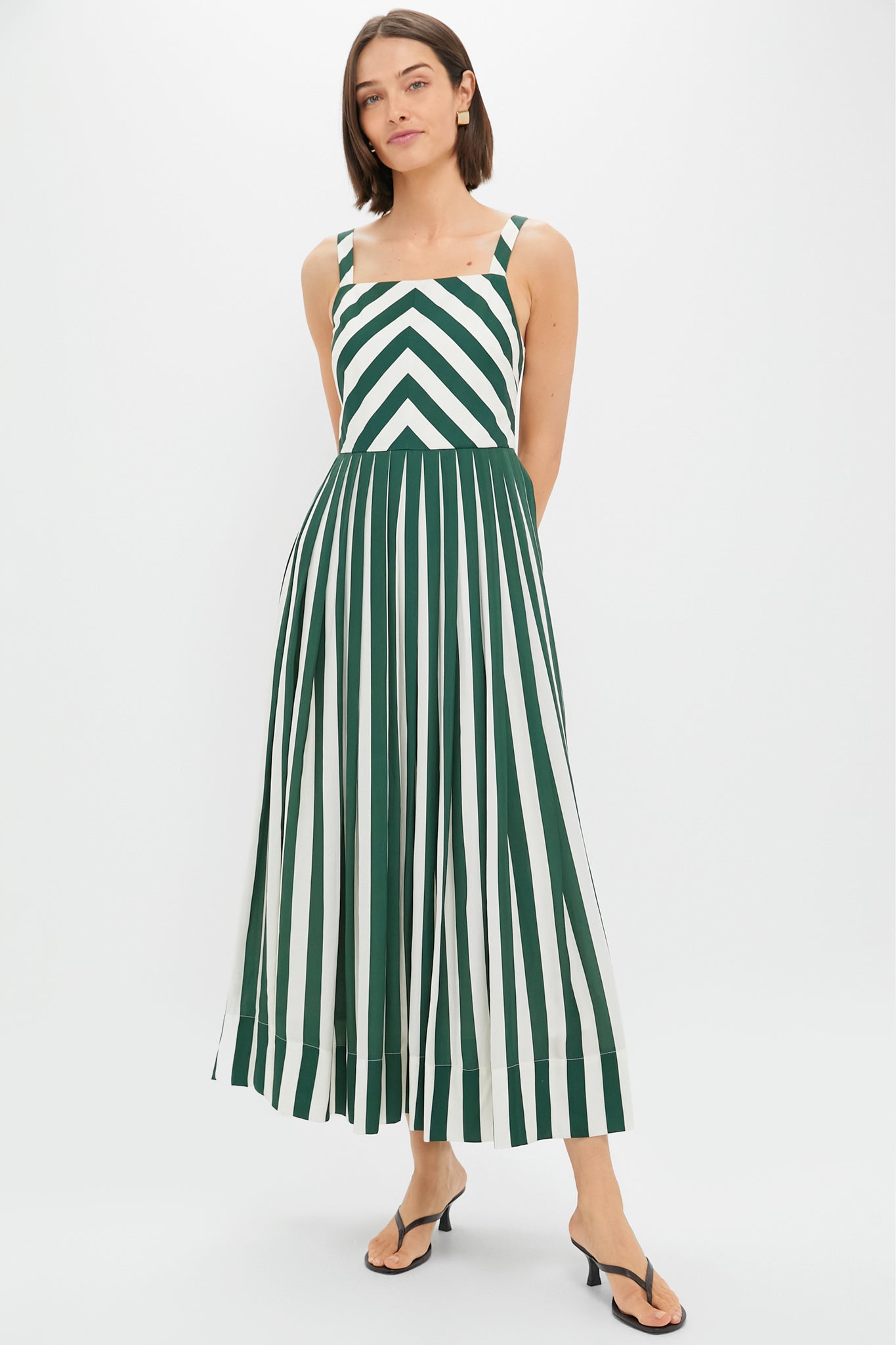 Green Stripe Laina Dress | Tuckernuck Green Stripe Laina Dress | Tuckernuck