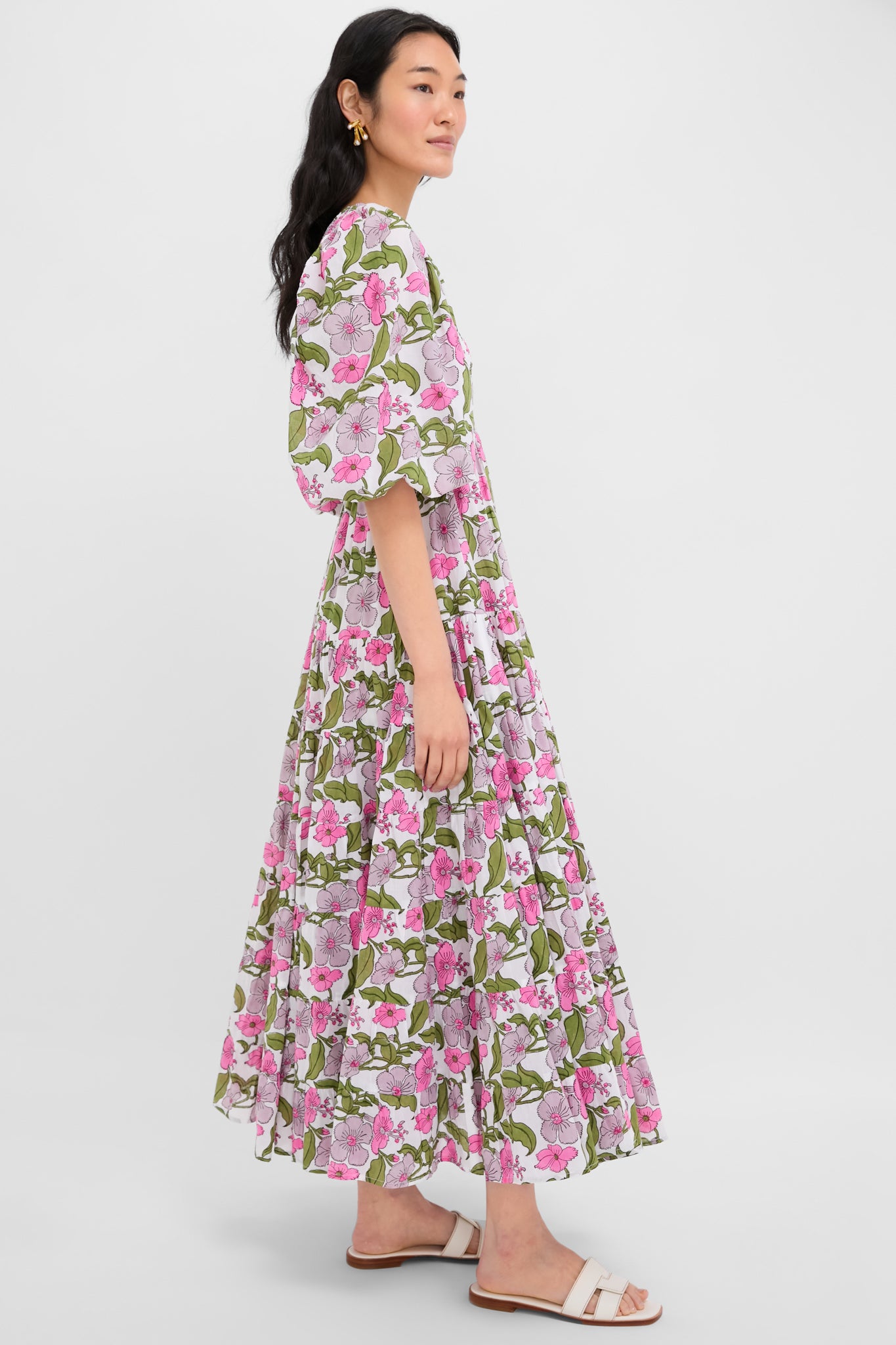 Flower Power Print Alice Dress