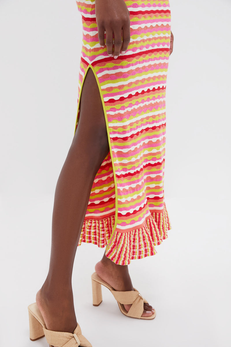 Candy Stripe Alora Maxi Dress
