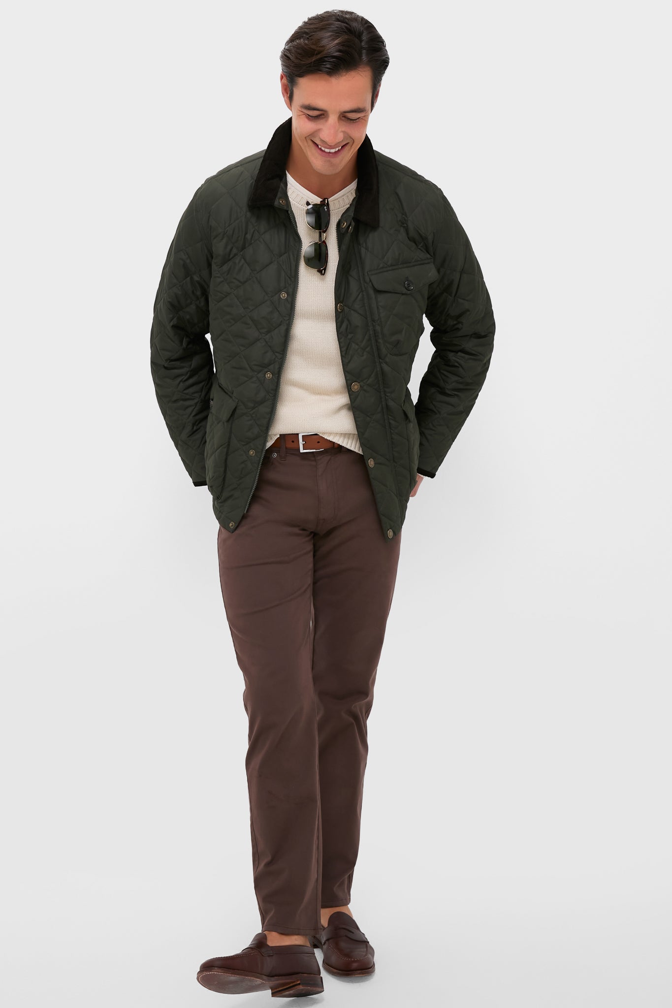Sage Hornby Quilted Jacket