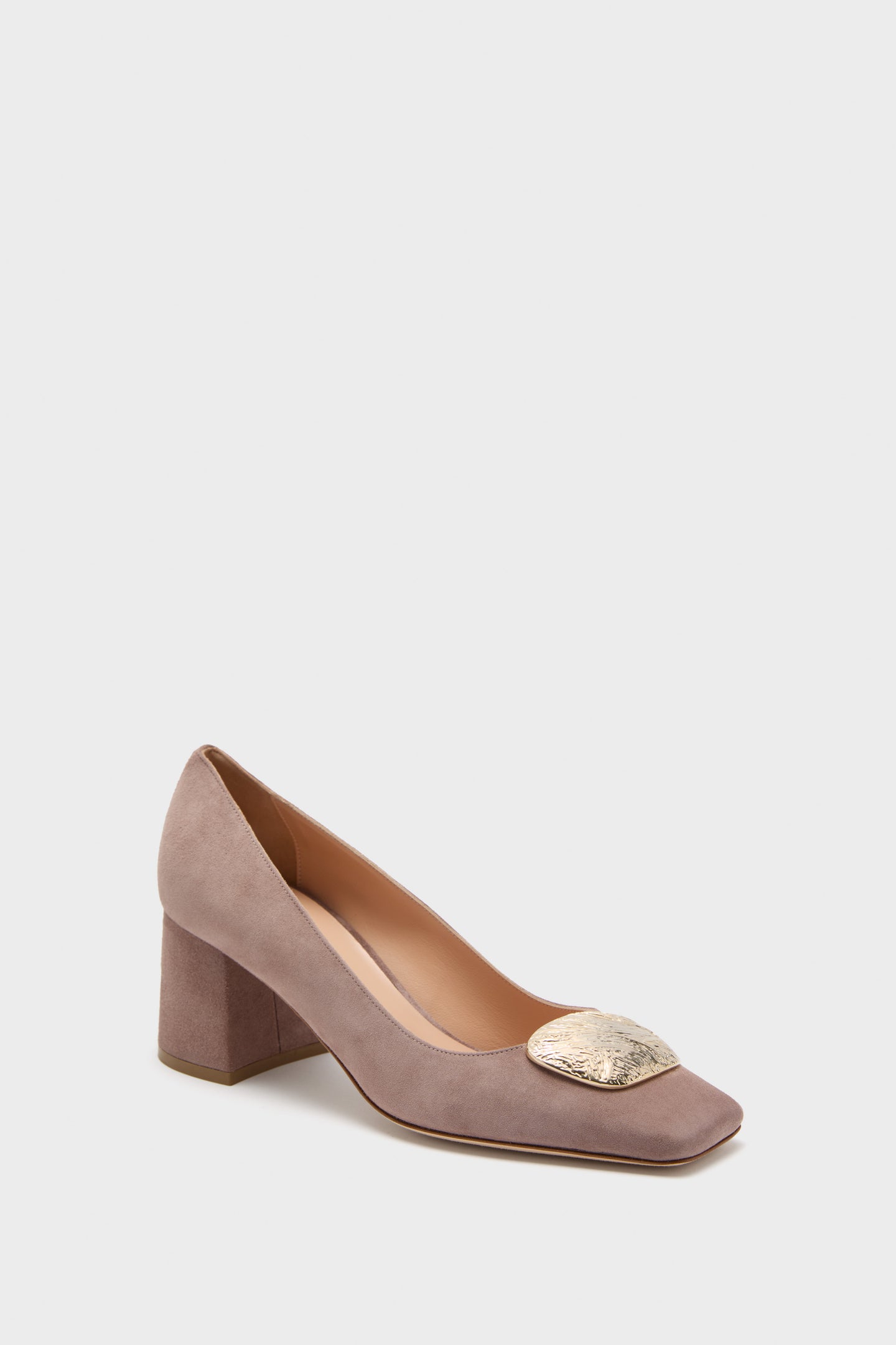 Greige Suede Naxos Heels