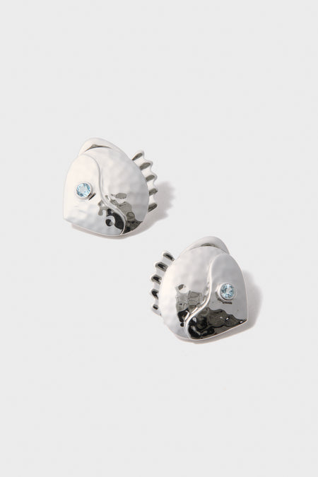 Silver Mikuni Stud Earrings