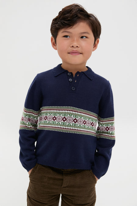 Fairisle Collar Sweater